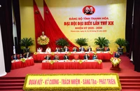 Toàn cảnh phiên trù bị Đại hội đại biểu Đảng bộ tỉnh Thanh Hóa lần thứ XX