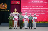 Bộ Công an thăng cấp bậc hàm, nâng bậc lương cho 3 Phó Giám đốc Công an tỉnh Thanh Hóa