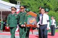 Đại tướng Nguyễn Trọng Nghĩa dự lễ truy điệu và an táng liệt sĩ tại Thanh Hóa