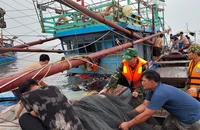 Ứng cứu tàu cá cùng 6 ngư dân chìm tàu trên biển