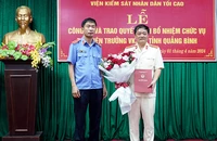 Quảng Bình có tân Viện phó VKSND tỉnh