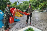 Học sinh ở Quảng Trị nghỉ học để tránh bão số 10