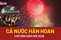 Hàng triệu người dân cả nước xuống phố đón năm mới 2026