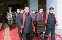 ẢNH: Ông Kim dự lễ tang của Nguyên soái Triều Tiên