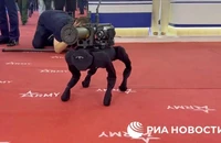 VIDEO: Nga trình làng chó robot mang vũ khí, nhắm chính xác mục tiêu 