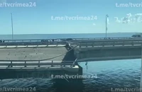 Cầu Crimea bị UAV tấn công, Nga-Ukraine tố nhau là thủ phạm