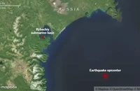 Ảnh vệ tinh: Căn cứ tàu ngầm hạt nhân Nga bị hư hại do động đất mạnh 8,8 độ richter