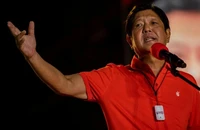 Ông Marcos phát biểu trong buổi vận động tranh cử ở tỉnh Pampanga, Philippines hôm 29-4. Ảnh: REUTERS