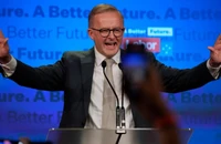 Ông Anthony Albanese, lãnh đạo Công đảng sẽ là thủ tướng mới của Úc. Ảnh: AP