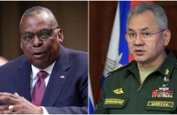 Bộ trưởng Quốc phòng Mỹ Lloyd Austin (trái) và người đồng cấp Nga Sergey Shoigu. Ảnh: REUTERS