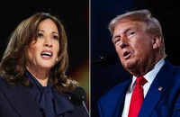 Phó Tổng thống Mỹ Kamala Harris (trái) và cựu Tổng thống Mỹ Donald Trump. Ảnh: REUTERS