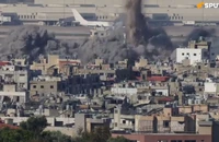 VIDEO: Israel ném bom sát sân bay Beirut 