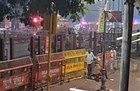Hiện trường vụ xe nổ ở Delhi (Ấn Độ) tối 10-11. Ảnh: ANI