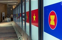 Cờ của Hiệp hội Các quốc gia Đông Nam Á (ASEAN) và quốc kỳ các nước thành viên. Ảnh: CHANNEL NEWS ASIA