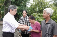 Lãnh đạo TP.HCM khảo sát tình trạng ngập tại 'thủ phủ mai vàng' xã Bình Lợi