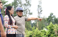 Nông dân ‘thủ phủ mai vàng’ xã Bình Lợi tất bật ứng phó triều cường