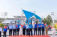 Màn đồng diễn của gần 5.000 thanh niên tại Ngày hội Thanh niên Việt Nam 2025