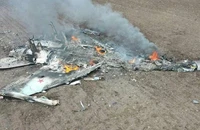Hình ảnh máy bay Su-35 của Nga mà phía Ukraine nói đã bắn rơi. Ảnh: REUTERS