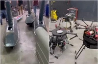 Cảnh sát Tây Ban Nha tịch thu 'tàu ngầm không người lái' vận chuyển ma túy. Ảnh: CẢNH SÁT TÂY BAN NHA / STRAITS TIMES