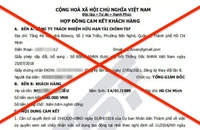 1 công ty tài chính cảnh báo khách hàng để tránh lừa đảo