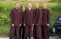 Bị can Lê Thị Thu Vân trong vụ án tịnh thất bồng lai ra trình diện