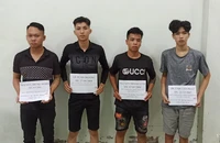4 thanh niên đang “ phê” ma túy tại nhà trọ thì bị công an bắt quả tang