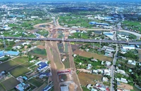 Ngắm siêu nút giao kết nối giữa Vành đai 3 với cao tốc Bến Lức - Long Thành và TP.HCM – Trung Lương dần hình thành