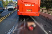 Va chạm giao thông chết người trên cầu Rạch Miễu, giao thông ùn ứ kéo dài