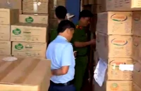 Phát hiện gần 25 tấn sữa bột không rõ nguồn gốc ở Long An