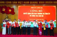 Tỉnh ủy Long An công bố các quyết định điều động cán bộ