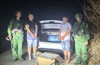 Tây Ninh: Bắt hai người dùng ô tô vận chuyển gần 420 kg pháo lậu