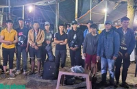 Phát hiện 13 người nhập cảnh trái phép qua biên giới Tây Ninh trong đêm