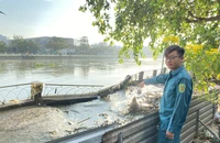 Khẩn trương khắc phục sạt lở bờ kè Thanh Đa, quận Bình Thạnh