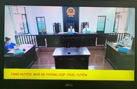Tòa án huyện Nhà Bè mở 6 phiên họp trực tuyến về áp dụng biện pháp cai nghiện bắt buộc 