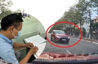 Từ camera hành trình, tài xế ô tô đi ngược chiều ở Bình Dương bị phạt