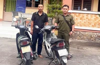Trộm xe máy rồi mang xe đi bán thì bị công an bắt giữ