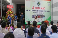 Hơn 100 cơ thủ tranh cúp vô địch tại giải bida báo chí ĐBSCL