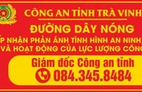 Giám đốc Công an tỉnh Trà Vinh công bố số điện thoại đường dây nóng 