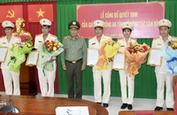 Công an tỉnh Trà Vinh bổ nhiệm, điều động nhiều cán bộ