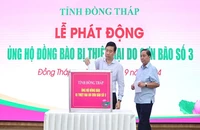 Đồng Tháp phát động ủng hộ đồng bào bị thiệt hại do bão số 3