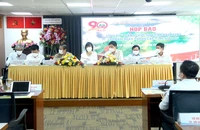 Toàn cảnh buổi họp báo. Ảnh: LÊ THOA