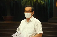 Bí thư Thành uỷ TP.HCM Nguyễn Văn Nên phát biểu chỉ đạo hội nghị. Ảnh: LÊ THOA