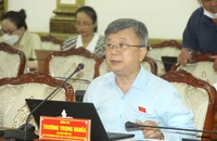 ĐB Trương Trọng Nghĩa, Phó Chủ nhiệm Đoàn Luật sư TP.HCM, phát biểu tại hội nghị. Ảnh: LÊ THOA