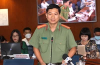 Thượng tá Lê Mạnh Hà, Phó Trưởng phòng Tham mưu (PV01) Công an TP.HCM. Ảnh: NGUYỄN NHÂN
