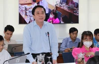 Ông Lê Minh Hải, Phó Trưởng ban quản lý An toàn thực phẩm TP.HCM, thông tin tại họp báo. Ảnh: NGUYỄN NHÂN