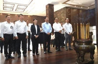Lãnh đạo TP.HCM dự lễ an vị Phòng Tưởng niệm Chủ tịch Tôn Đức Thắng