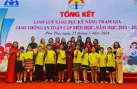 Phòng GDĐT Việt Trì đạt giải nhất toàn đoàn giao lưu giáo dục kỹ năng tham gia giao thông an toàn