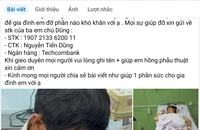 Bị lấy thông tin, hình ảnh tai nạn của mình để kêu gọi từ thiện trên mạng