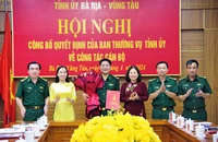 Công bố quyết định với Chỉ huy trưởng Bộ đội Biên phòng tỉnh Bà Rịa- Vũng Tàu