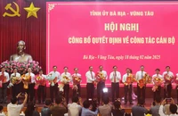 Bà Rịa - Vũng Tàu công bố nhiều quyết định về công tác cán bộ